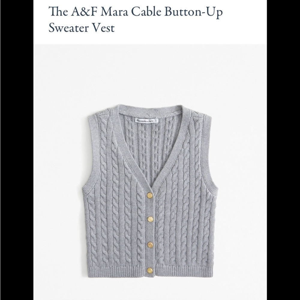 NWOT A&F Sweater Vest
